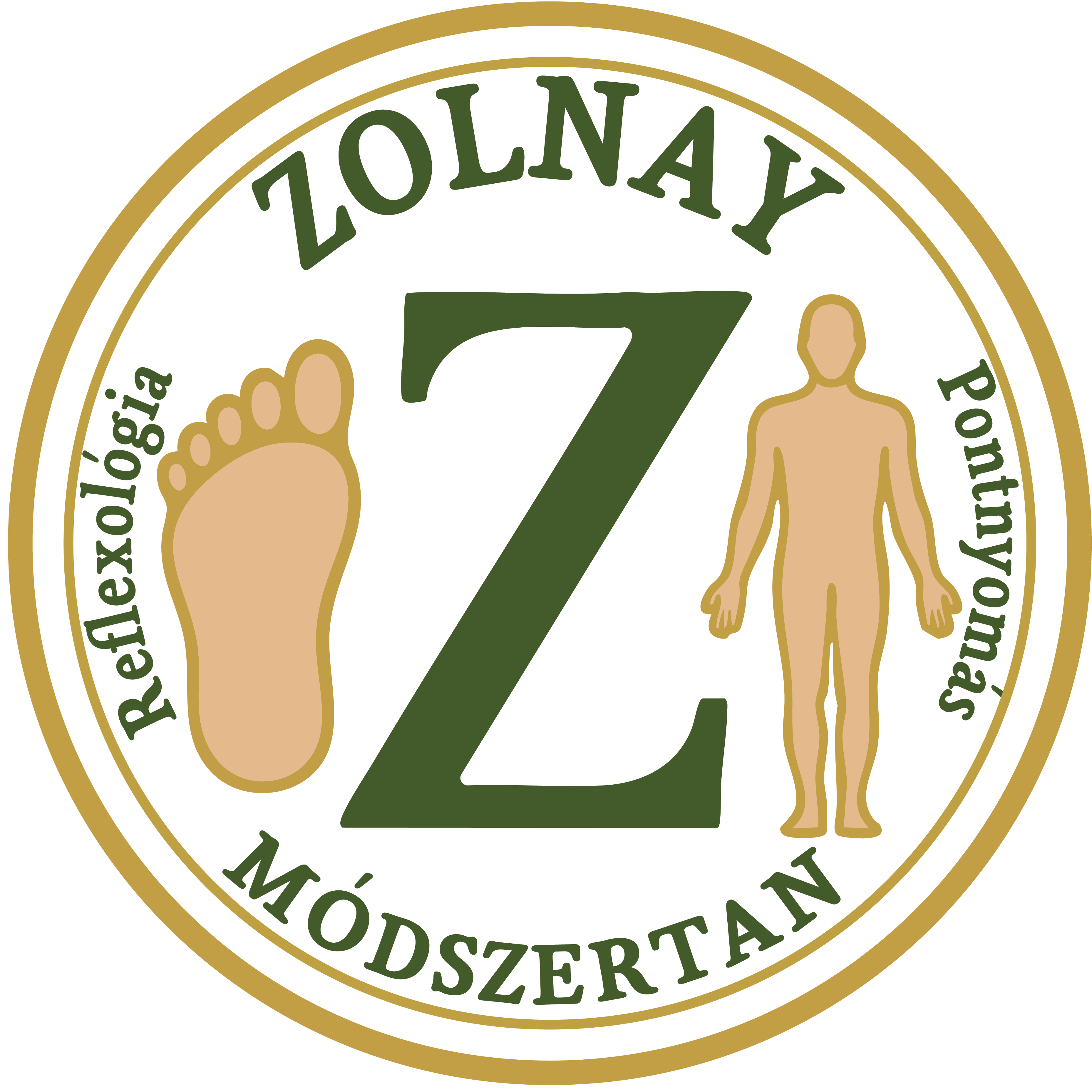 Zolnai Sándor reflexológus,fizioterapeuta, zolnay pontnyomás módszertan logója