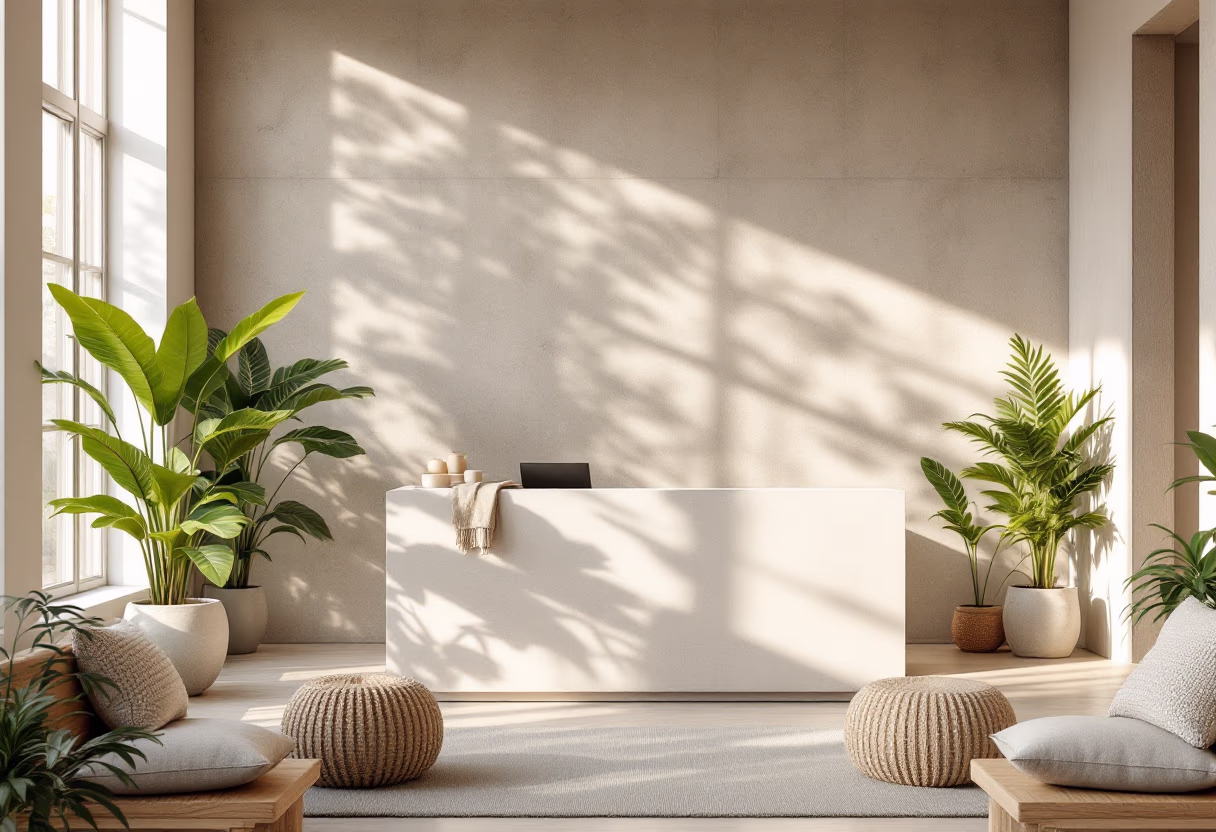 [background image] welcoming reception area (for a preschools & daycare)